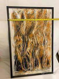 Quadro con cornice in ferro