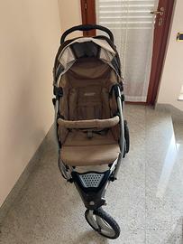 Passeggino greco robusto a 3 ruote, Accessoriato
