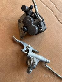 Pompante, tubo in treccia, pinza. Per beta 50rr.