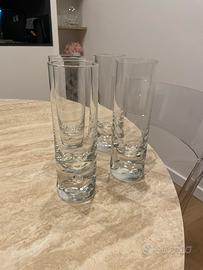 Bicchieri in cristalo anni 70/80