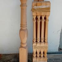 Colonnine tornite per ringhiera o scala