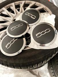 cerchi originali fiat 500 con gomme  invernali 
