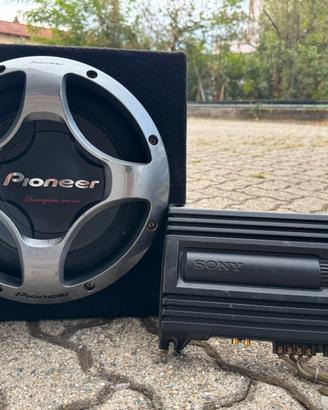 Subwoofer e amplificatore