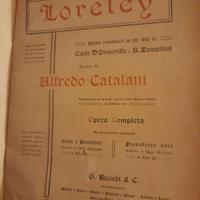 Loreley di A. Catalani - spartito canto pianoforte