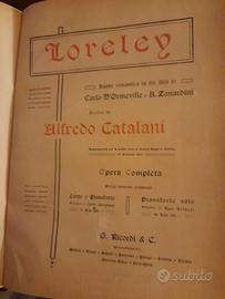 Loreley di A. Catalani - spartito canto pianoforte
