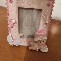 🧸 Cornice portafoto bimbi con orsetto e conigliet