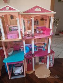 Casa Barbie Mattel originale con Fiat 500 e access
