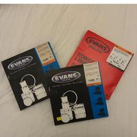 pelli per batteria EVANS dimensioni 10", 8",6"