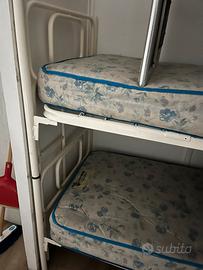 Letto a castello in ferro