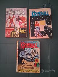 Lotto 6 Fumetti KRIMINAL Originali anni '60/'70