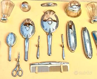 Set Art Deco anni 30 in argento 