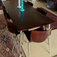 Tavolo Starck Driade Aleph M Lang + 6 sedie