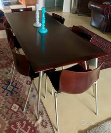 Tavolo Starck Driade Aleph M Lang + 6 sedie