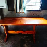 tavolo cucina legno massello 180x80x78