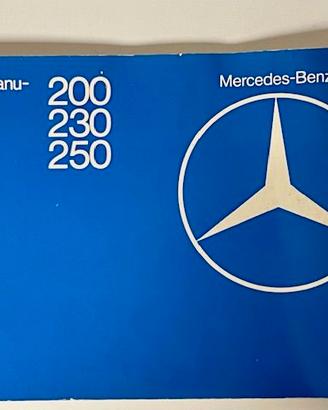 Mercedes Benz w123 libretto uso e manutenzione Ita