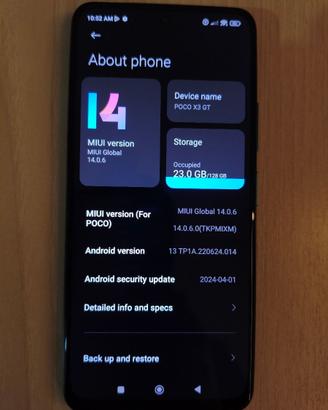 Xiaomi Poco X3 GT 8GB 128GB