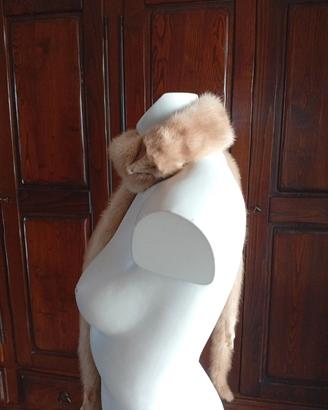 Elegante stola doppia in visone 