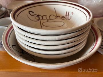 Servizio piatti spaghettata