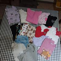 lotto abbigliamento bimba 