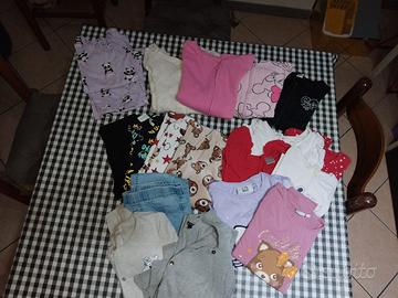 lotto abbigliamento bimba 