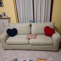 Divano 3 posti con copridivano  205x85x85