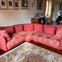 Divano struttura in legno e imbottitura piume d’oc