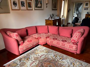 Divano struttura in legno e imbottitura piume d’oc