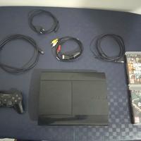 PS3 super slim+ GTA5 e COD black ops 