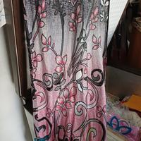 sciarpa particolare; rosa nero, inserti traforata