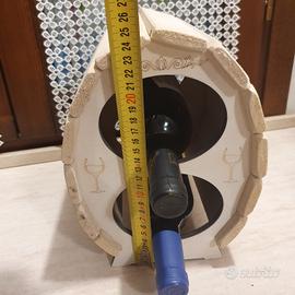 Portabottiglie in legno confezione vino natale