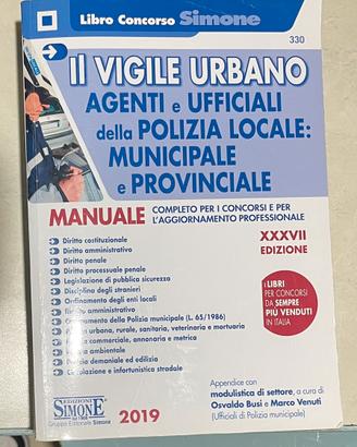 Libro concorso per vigile urbano