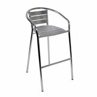 N°2 Sgabelli in alluminio 