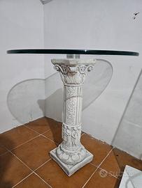 Tavolo rotondo cristallo girevole