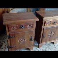 letto e comodini stile val varaita