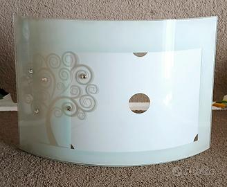 Portafoto in vetro curvo decorato in vetrofania