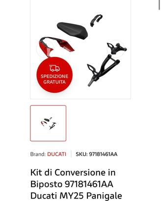 Set biposto ducati panigale v2