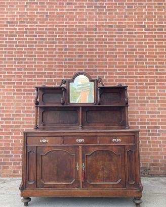 CREDENZA IN NOCE MASSICCIO FINE 800 STAZIONE TRENI