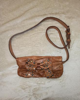 Marsupio con cintura in pelle marrone Fornarina