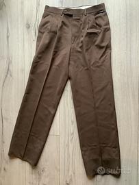 Pantalone classico marrone Pierre Cardin