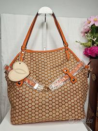 BORSA DONNA SHOPPER ARANCIONE 