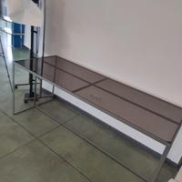 Scrivania/bancone in vetro