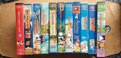 Lotto 11 VHS Classici Disney e Cartoni Animati