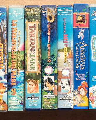 Lotto 11 VHS Classici Disney e Cartoni Animati