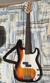 basso elettrico con custodia