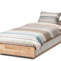 3 letti singoli Ikea Mandal con Materasso