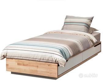 3 letti singoli Ikea Mandal con Materasso