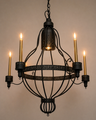 Lampadario IKEA stile orientale nero