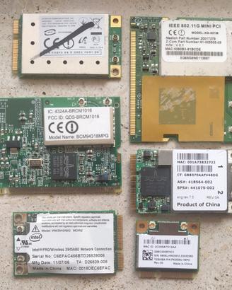 6 schede wifi per notebook laptop