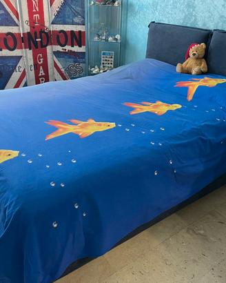 Letto matrimoniale alla francese con contenitore