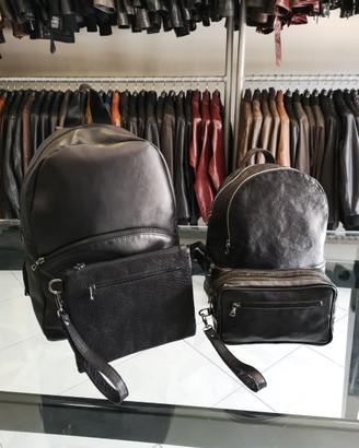 Accessori Vera Pelle Zaino Borsa Pochette Borsello